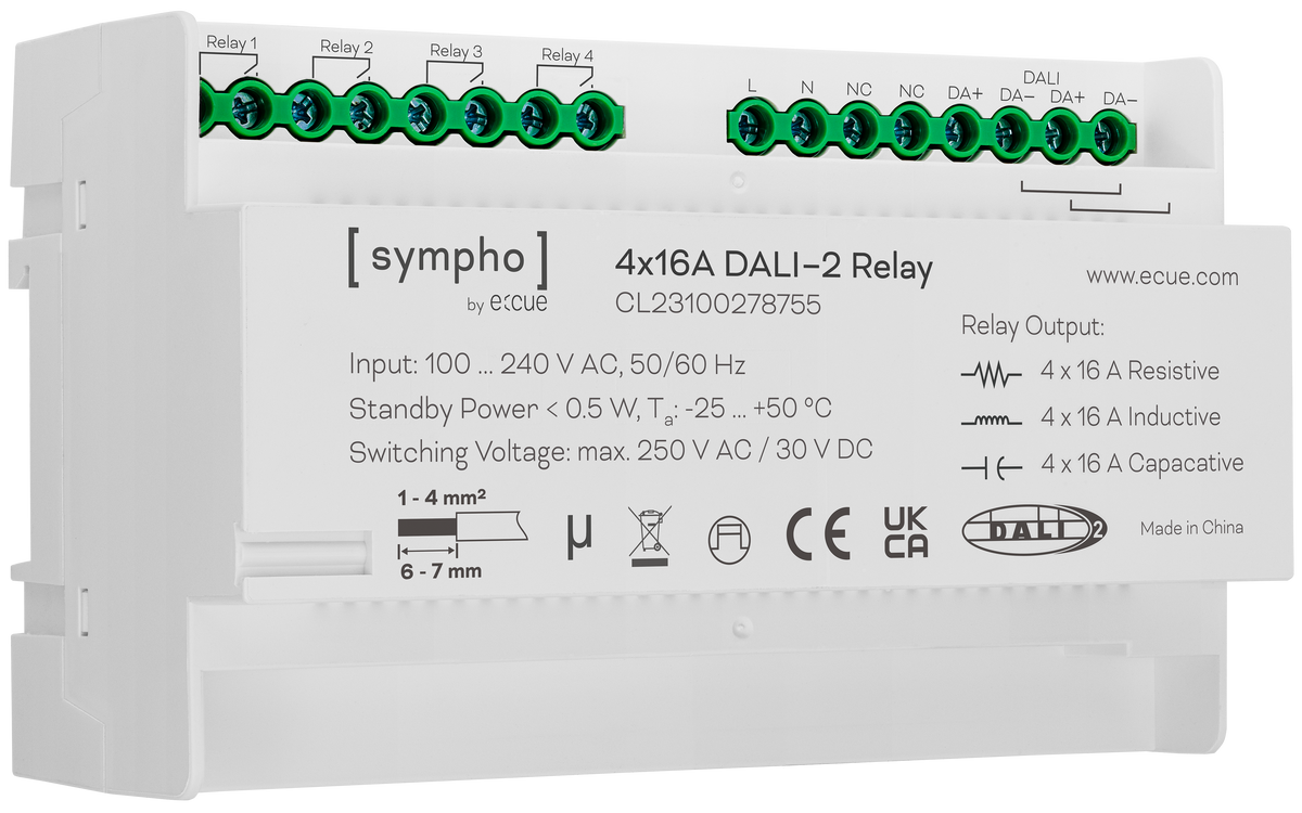 SYMPHO 4×16A DALI-2 Relä